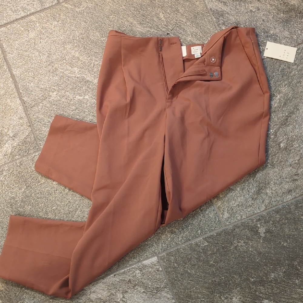 NWT a new day Tan Tapered Pants